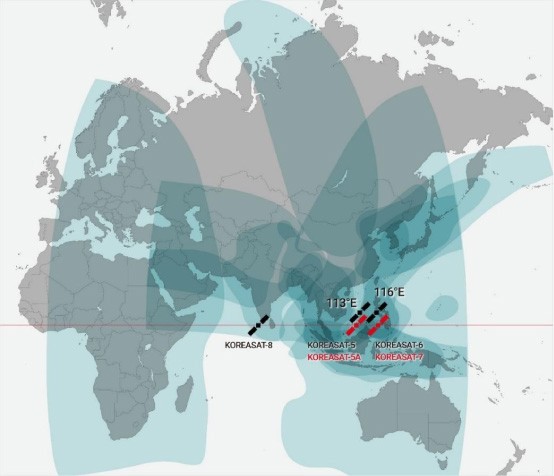 Epsilon's satellite coverage