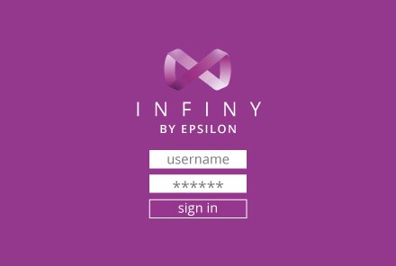 On demand provisioning with Infiny login page