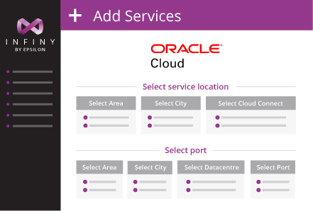 Connect to Oracle Cloud via Epsilon Infiny