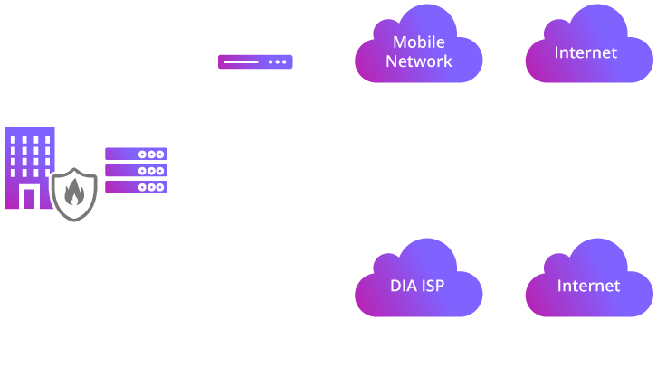 Cellular Access for SD WAN and Managed CPE backup