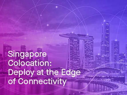 Singapore skyline graphic for colocation deployment at the edge of connectivity